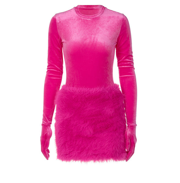 Love On Me Fur Skirt Set