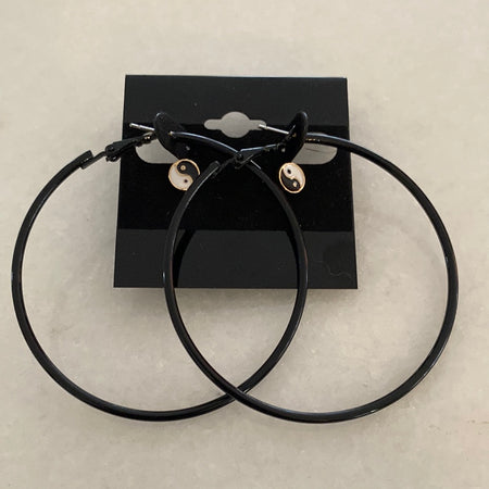 Black Hoop Set