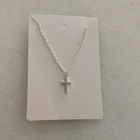 Silver Cross Necklace