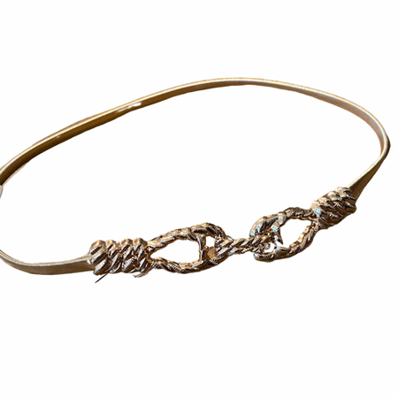 Gold Accordion Belt