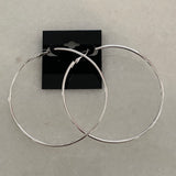 Large Silver Hoops